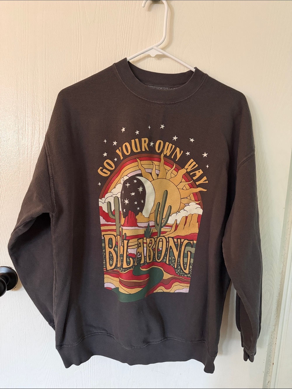 Billabong Graphic Crewneck Sweatshirt - Charcoal